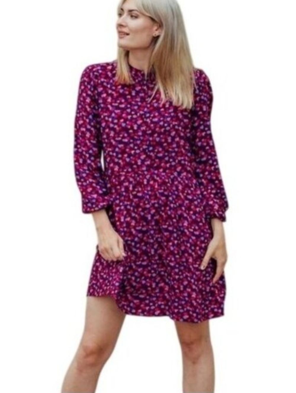 Modcloth Sugar Hill Brighton Danica Smock Dress US 6 New Women's Hearts